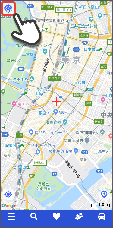 地図の切替